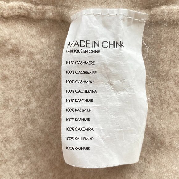 Club Monaco 100% Cashmere Blush Open Shrug Sz XSm - Picture 6 of 9